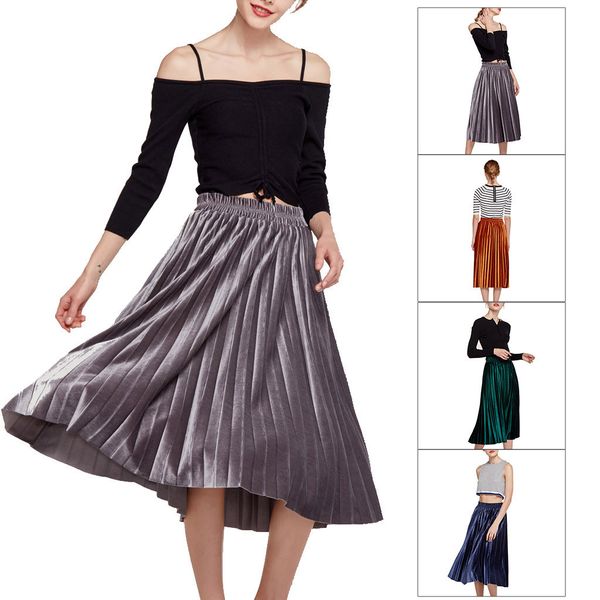 fashionlady's high-waist velvet purely elastic pleated half-length skirt abiye gece elbisesi 2019#m4y, Black
fashionlady's high-waist velvet purely elastic pleated half-length skirt abiye gece elbisesi 2019#m4y, Black