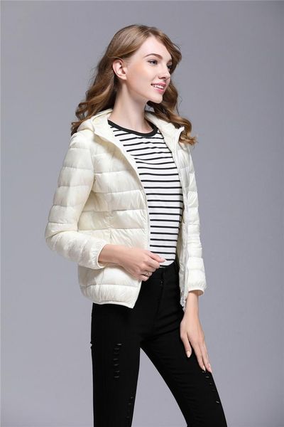 2018 fashion new ladies down jacket jacket with caps candy color youth sports white duck down warm thin section solid color, Black
2018 fashion new ladies down jacket jacket with caps candy color youth sports white duck down warm thin section solid color, Black