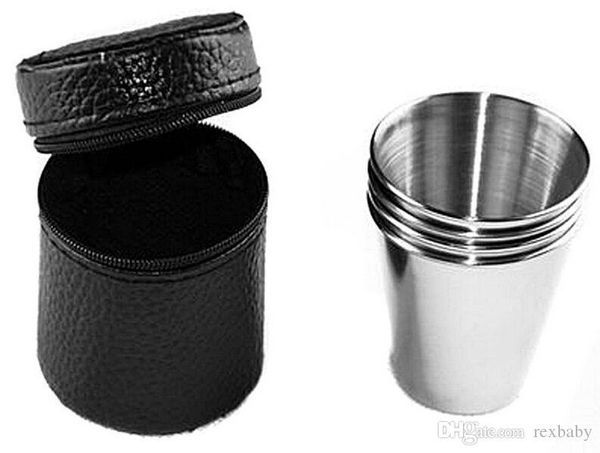 4pcs 70ml cups set stainless steel cups wine beer tea coffee whiskey mugs outdoor camping hiking cup with black bag
4pcs 70ml cups set stainless steel cups wine beer tea coffee whiskey mugs outdoor camping hiking cup with black bag