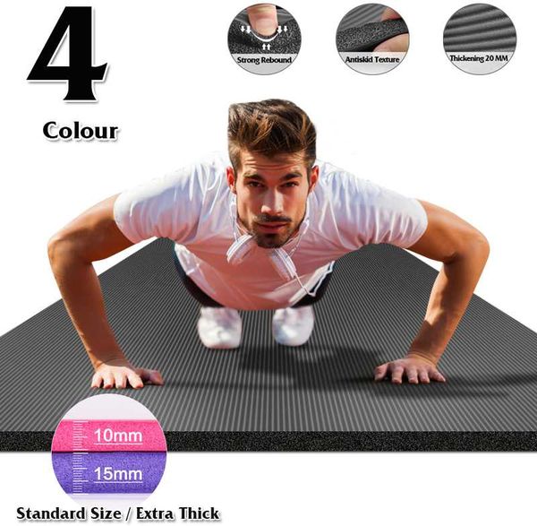 185x80 big size gym workout yoga mat for men nbr non-slip exercise tapete gymnastics fitness mats 15mm sport pad with bandages
185x80 big size gym workout yoga mat for men nbr non-slip exercise tapete gymnastics fitness mats 15mm sport pad with bandages