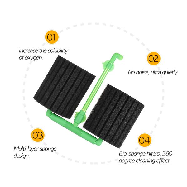 new aquarium double head biochemical sponge water filter for aquarium fish tank fry shrimp breeding oxygen air pump accessory
new aquarium double head biochemical sponge water filter for aquarium fish tank fry shrimp breeding oxygen air pump accessory