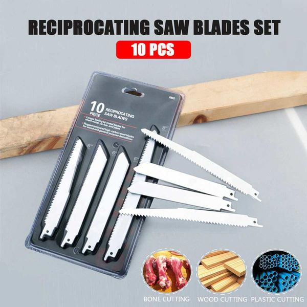 10 pcs high carbon steel reciprocating saw blades 6/8 inch 6/10/18 tpi blade for nail wood, wood, plywood, plastic
10 pcs high carbon steel reciprocating saw blades 6/8 inch 6/10/18 tpi blade for nail wood, wood, plywood, plastic