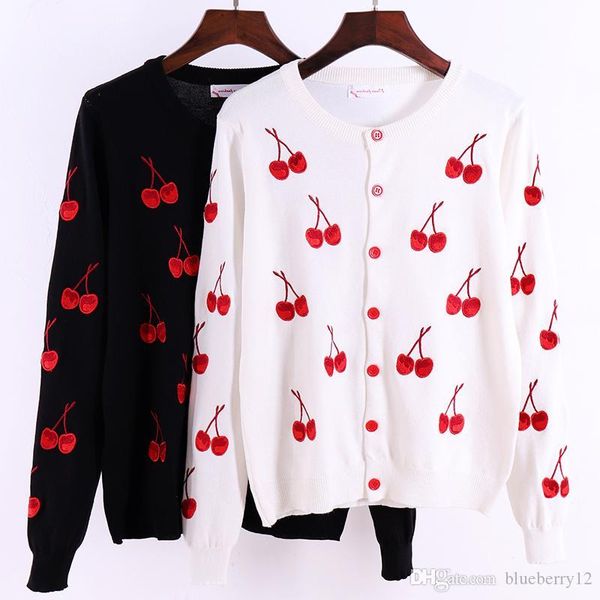 womens sweaters cherry printing women cardigans spring autumn fashion jacket womens knitting cardigan sweater female coat, White;black
womens sweaters cherry printing women cardigans spring autumn fashion jacket womens knitting cardigan sweater female coat, White;black