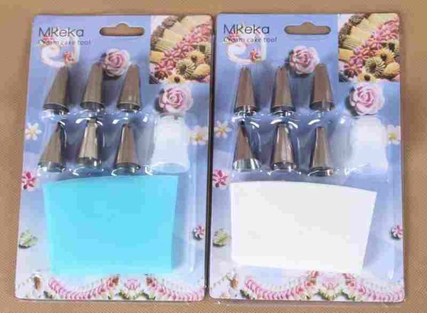 silicone icing piping cream pastry bag + 6xstainless steel nozzle set diy cake decorating tips set new arrive
silicone icing piping cream pastry bag + 6xstainless steel nozzle set diy cake decorating tips set new arrive