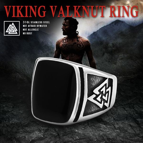 beier 316l stainless steel fashion style odin 's symbol viking punk men valknut ring christmas party gift lr690, Golden;silver
beier 316l stainless steel fashion style odin 's symbol viking punk men valknut ring christmas party gift lr690, Golden;silver