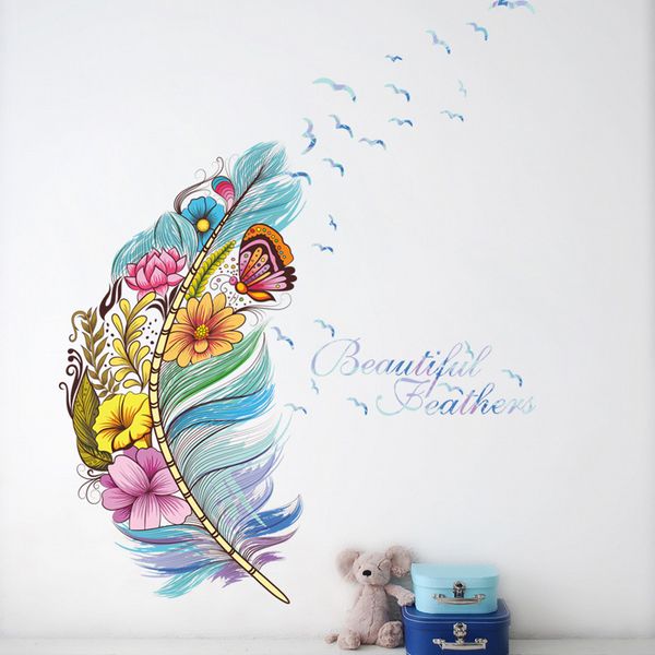 flower butterfly feather wall sticker home living room colorful background decoration mural art decals bedroom stickers
flower butterfly feather wall sticker home living room colorful background decoration mural art decals bedroom stickers