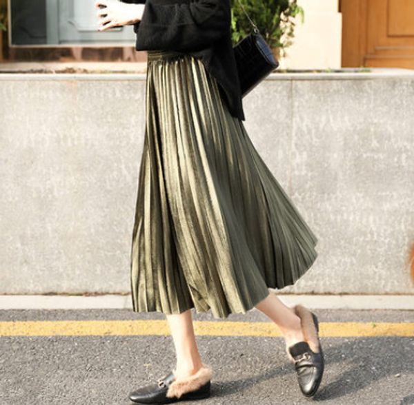 golden velvet pleated half-length skirt autumn and winter half-skirt women 2019 new velvet skirt, Black
golden velvet pleated half-length skirt autumn and winter half-skirt women 2019 new velvet skirt, Black