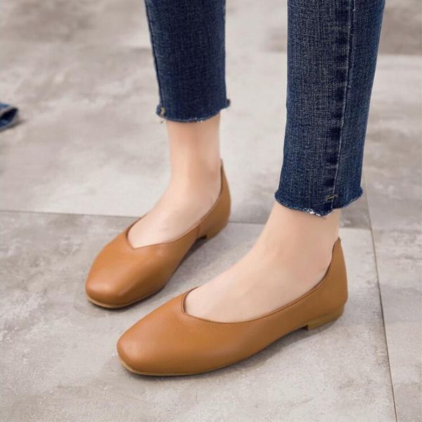 casual genuine leather women's flat shoes new summer thick-soled fashion single shoes comfortable breathable soft leather, Black
casual genuine leather women's flat shoes new summer thick-soled fashion single shoes comfortable breathable soft leather, Black