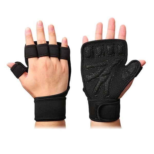 1 pair comfortable portable anti-skid half finger mittens for women fitness sports
1 pair comfortable portable anti-skid half finger mittens for women fitness sports