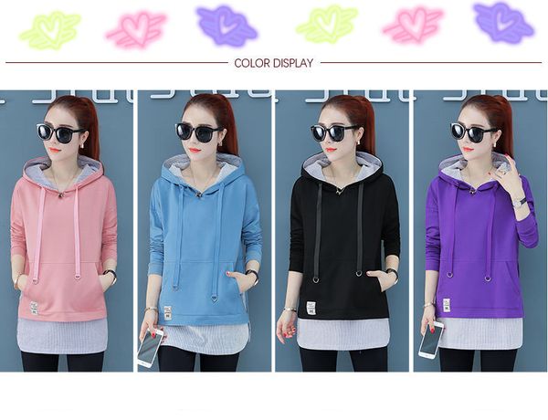 high end designer perfect classic everyday shopping wear 2020 in the autumn fake two piece hooded ms loose long sleeve
high end designer perfect classic everyday shopping wear 2020 in the autumn fake two piece hooded ms loose long sleeve