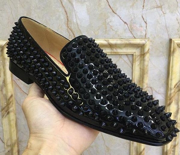 new party dress wedding slip on loafers shoes men dandelion tassel sneaker red bottom oxford shoes designer flats spiked dress shoe c1, Black
new party dress wedding slip on loafers shoes men dandelion tassel sneaker red bottom oxford shoes designer flats spiked dress shoe c1, Black