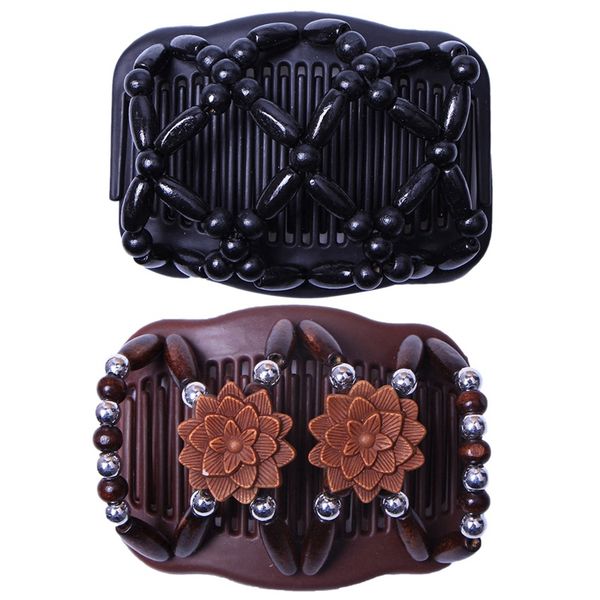 2 pcs double beaded hair magic comb clip beads elasticity hairpin stretchy hair combs for women accessories, yellow brown, Golden;white
2 pcs double beaded hair magic comb clip beads elasticity hairpin stretchy hair combs for women accessories, yellow brown, Golden;white