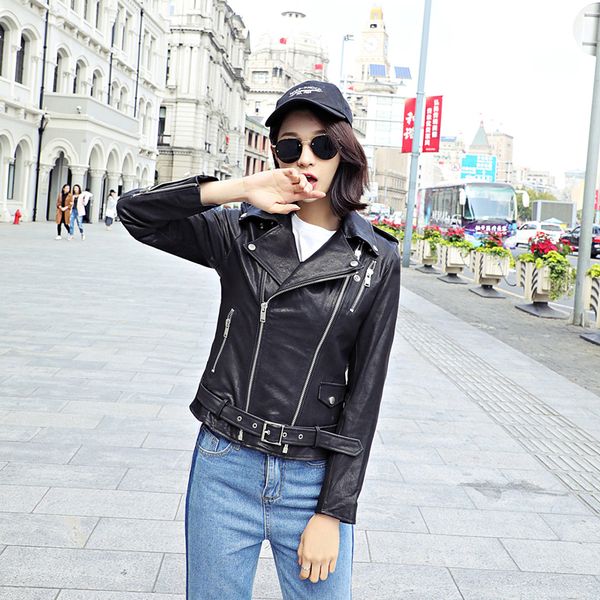 factory 2018 new women black vegetable tannin goatskin motorcycle leatehr jacket fashion lapel riding biker jackets
factory 2018 new women black vegetable tannin goatskin motorcycle leatehr jacket fashion lapel riding biker jackets