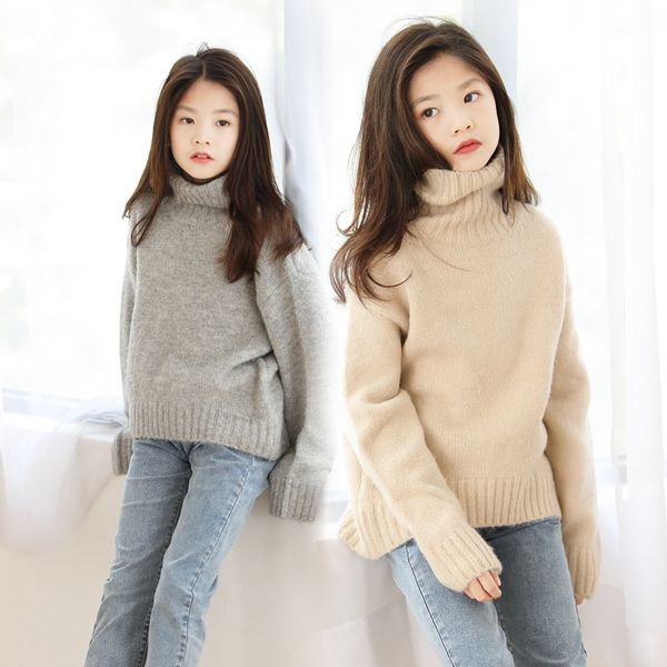 girls sweater pullover 2019 new style sweater autumn and winter thick warm casual knitted pullover turtleneck women's, Blue
girls sweater pullover 2019 new style sweater autumn and winter thick warm casual knitted pullover turtleneck women's, Blue