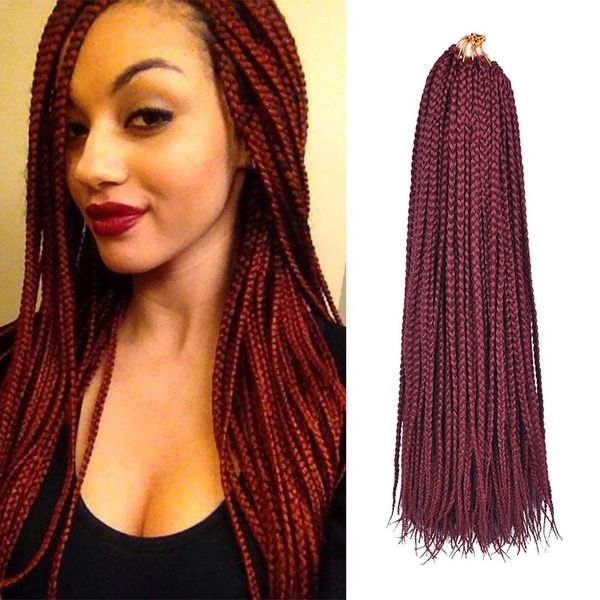 6pcs full head box braids 18 inch crochet box braiding hair extensions kanekalon synthetic box braids hair for black women
6pcs full head box braids 18 inch crochet box braiding hair extensions kanekalon synthetic box braids hair for black women