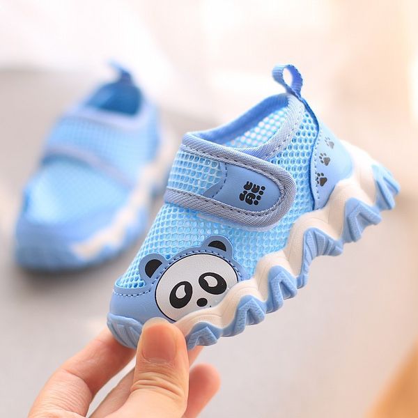 2020 summer baby girls summer sandals fashion mesh toddler boys casual shoes breathable baby sneakers, Black