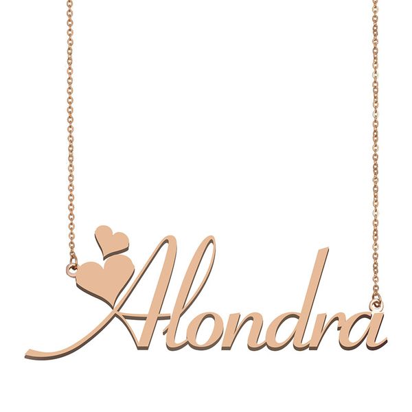 alondra name necklace pendant for women girlfriend gifts custom nameplate children friends jewelry 18k gold plated stainless steel, Silver
alondra name necklace pendant for women girlfriend gifts custom nameplate children friends jewelry 18k gold plated stainless steel, Silver