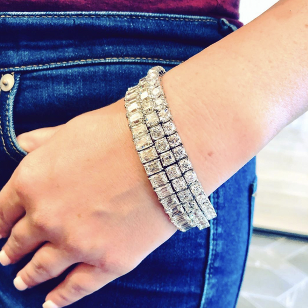 3 style 925 silver round square diamond bracelets for women engagement wedding gemstone bracelets jewelry 18cm long, Golden;silver
3 style 925 silver round square diamond bracelets for women engagement wedding gemstone bracelets jewelry 18cm long, Golden;silver