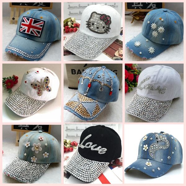ins fashion luxury designer colorful diamonds cute crown butterfly jeans demin summer baseball ball caps for women girls sun hats, Blue;gray
ins fashion luxury designer colorful diamonds cute crown butterfly jeans demin summer baseball ball caps for women girls sun hats, Blue;gray