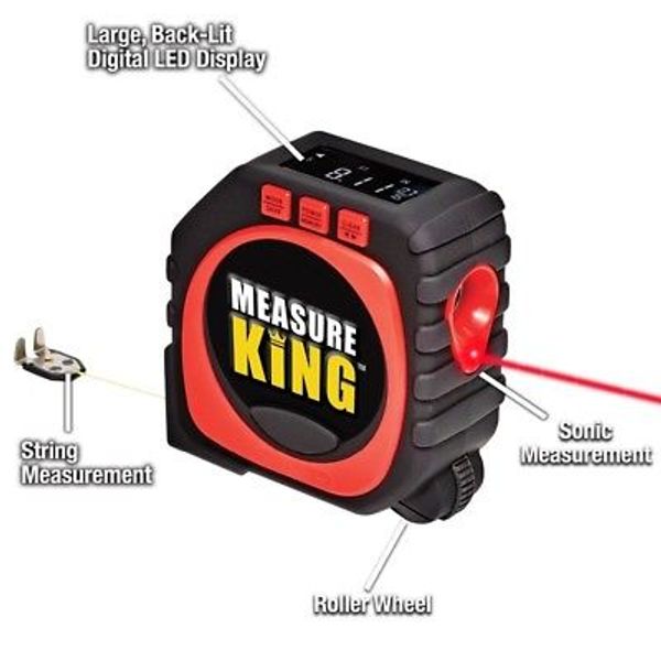 3-in-1 digital tape measure string mode sonic mode roller measuring tools measure king
3-in-1 digital tape measure string mode sonic mode roller measuring tools measure king