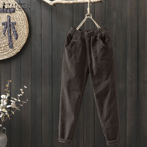 plus size women's corduroy pants 2019 zanzea trouser harem pants high elastic long pantalon female palazzo casual turnip woman, Black;white
plus size women's corduroy pants 2019 zanzea trouser harem pants high elastic long pantalon female palazzo casual turnip woman, Black;white