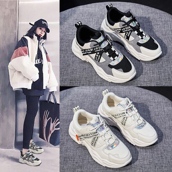 women chunky sneakers vulcanize shoes korean fashion new female black platform thick sole casual walking shoes for woman m05
women chunky sneakers vulcanize shoes korean fashion new female black platform thick sole casual walking shoes for woman m05