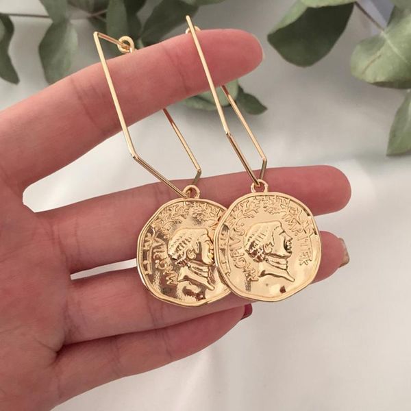 simple casual women drop earrings gold coin geometric oval circle dangle earrings for women fashion vintage boho party gift, Silver
simple casual women drop earrings gold coin geometric oval circle dangle earrings for women fashion vintage boho party gift, Silver