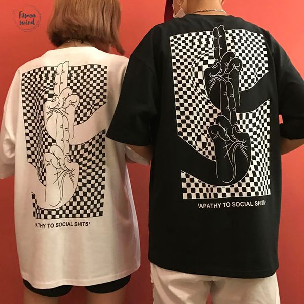 style ulzzang personality t shirt finger printed loose 2019 summer new couple short sleeve t shirt women, White
style ulzzang personality t shirt finger printed loose 2019 summer new couple short sleeve t shirt women, White
