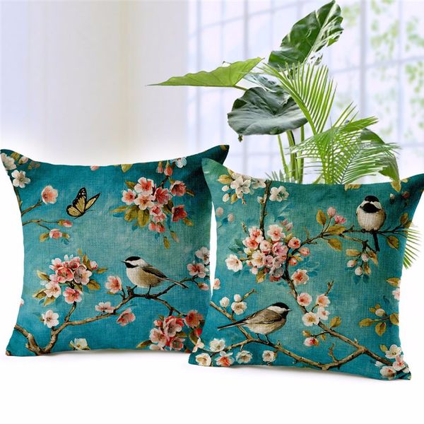 decorative pillowcase flowers and birds scenery oil painting printed square cotton linen throw pillow cover 45x45cm pillow case
decorative pillowcase flowers and birds scenery oil painting printed square cotton linen throw pillow cover 45x45cm pillow case