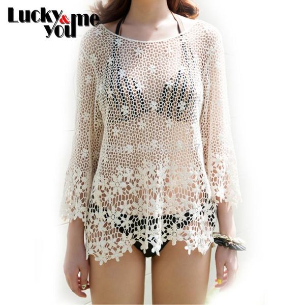 2020 summer women crochet swimwear bikini cover-ups hollow out beach wear see through pullover flower rashguard cover up
2020 summer women crochet swimwear bikini cover-ups hollow out beach wear see through pullover flower rashguard cover up