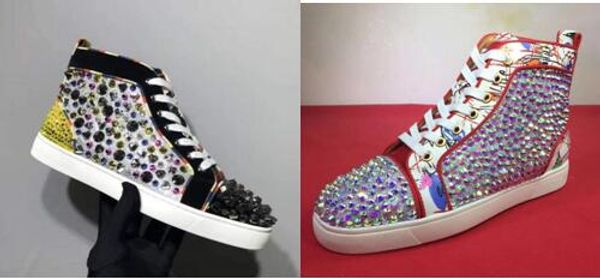 orlato spikes red bottom sneakers men,women outdoortrainers lovers glitter leather rhinestones mix spikes leisure flats, Black
orlato spikes red bottom sneakers men,women outdoortrainers lovers glitter leather rhinestones mix spikes leisure flats, Black