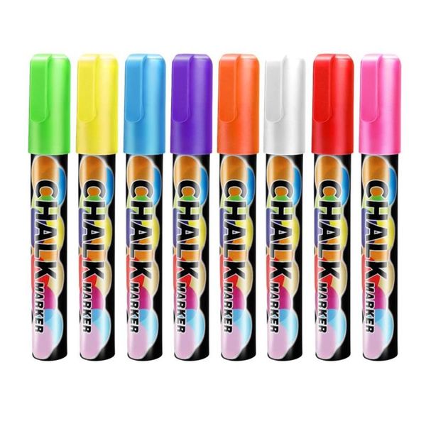 vodool 8pcs/set 6mm reversible tip reusable highlighter pens liquid chalk markers colorful art painting stationery office supply, Black;red
vodool 8pcs/set 6mm reversible tip reusable highlighter pens liquid chalk markers colorful art painting stationery office supply, Black;red