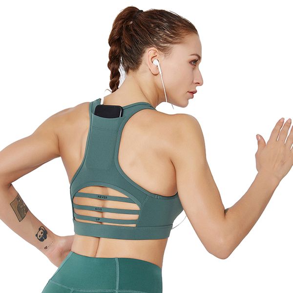 solid color back pocket sports bra women gym fitness shockproof gauze backless yoga bra seamless sweat sports underwear top, White;black
solid color back pocket sports bra women gym fitness shockproof gauze backless yoga bra seamless sweat sports underwear top, White;black