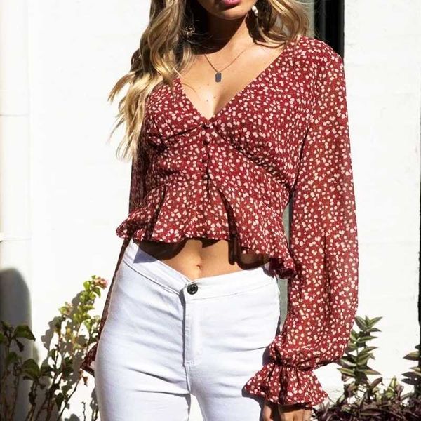 women's blouses & shirts 2021 long-sleeved casual vintage fashion flower print v-neck shirt blouse autumn bell sleeve chic holiday muje, White
women's blouses & shirts 2021 long-sleeved casual vintage fashion flower print v-neck shirt blouse autumn bell sleeve chic holiday muje, White