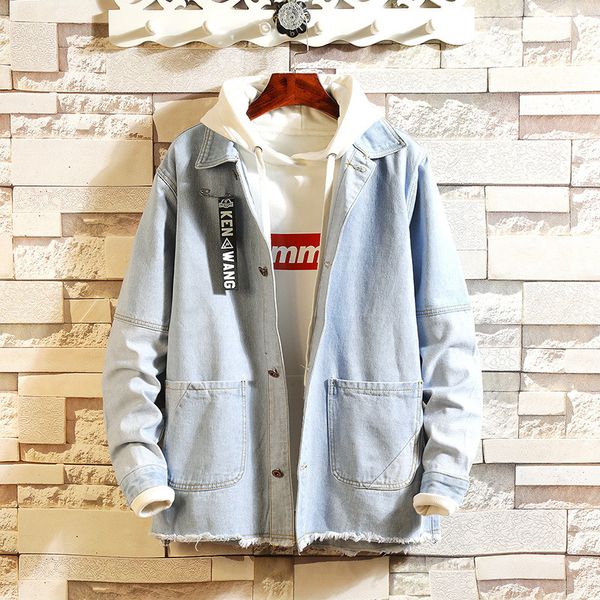 2020 new arrival autumn winter jean jacket men loose fashion casual jeans turn-down collar single breasted size m xl 2xl 3xl, Black;brown
2020 new arrival autumn winter jean jacket men loose fashion casual jeans turn-down collar single breasted size m xl 2xl 3xl, Black;brown