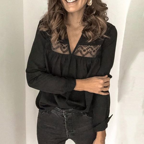 elegant v-neck blouse women lace hollow out blouses 2020 spring summer shirt office ladies chiffon long sleeve blusa, White;red
elegant v-neck blouse women lace hollow out blouses 2020 spring summer shirt office ladies chiffon long sleeve blusa, White;red