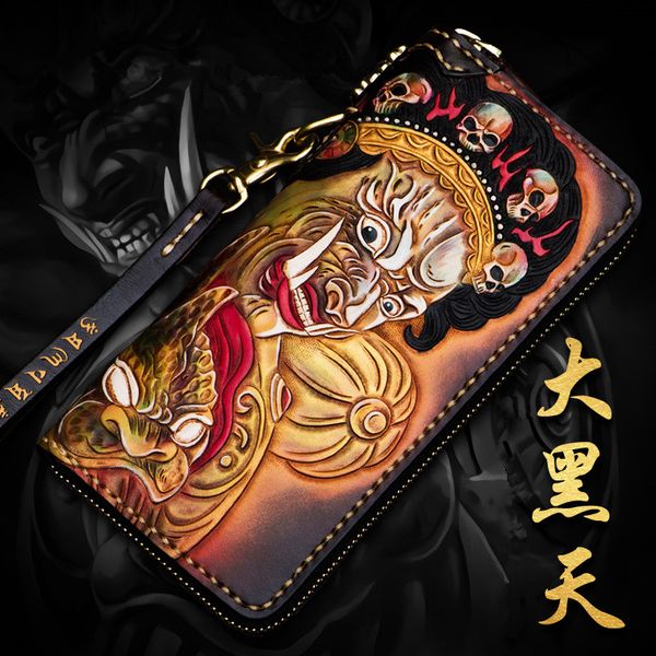 handmade women wallets purses men long clutch vegetable tanned leather wallet kalabhairav card holder, Red;black
handmade women wallets purses men long clutch vegetable tanned leather wallet kalabhairav card holder, Red;black