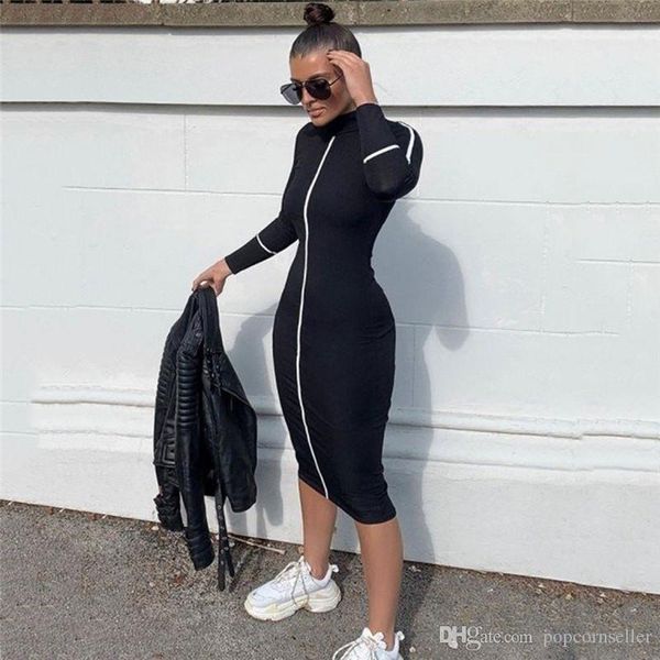 женщины дизайнер bodycon платья сплошной цвет стенд воротник дамы платье с застежкой-молнией женская повседневная одежда, Black;gray
женщины дизайнер bodycon платья сплошной цвет стенд воротник дамы платье с застежкой-молнией женская повседневная одежда, Black;gray