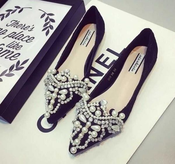 plus size rhinestone pumps for women shoes pearls flat heels women cystal wedding shoes pointed hollow sandals sapatos femininos, Black
plus size rhinestone pumps for women shoes pearls flat heels women cystal wedding shoes pointed hollow sandals sapatos femininos, Black