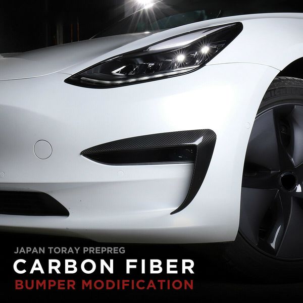 car carbon fiber bumper modification for tesla model 3 headlight protection 2pcs
car carbon fiber bumper modification for tesla model 3 headlight protection 2pcs