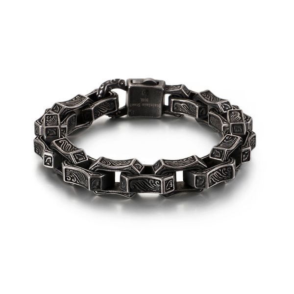 fashion men gift punk retro black chain titanium steel cross grave flower ellipse buckle chain bracelets jewelry
fashion men gift punk retro black chain titanium steel cross grave flower ellipse buckle chain bracelets jewelry