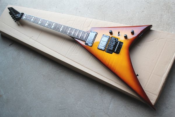 factory custom 24 frets tremolo bridge electric guitar with black hardware,flame maple veneer,can be customized
factory custom 24 frets tremolo bridge electric guitar with black hardware,flame maple veneer,can be customized