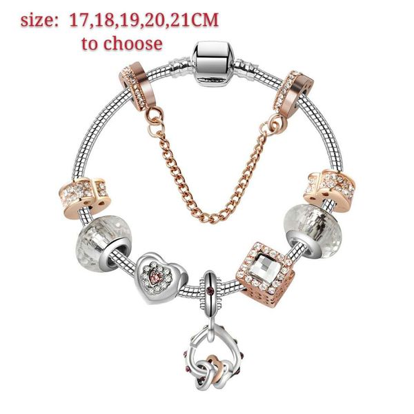 wholesale-charm beads bracelet 925 silver pandoa style bracelets heart to heart pendant accessories diy wedding jewelry valentine gift, Golden;silver
wholesale-charm beads bracelet 925 silver pandoa style bracelets heart to heart pendant accessories diy wedding jewelry valentine gift, Golden;silver
