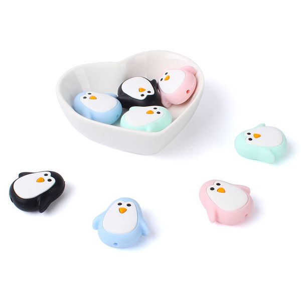 26mm 400pcs silicone beads mini penguin silicone teething beads accessories silicone rodent making necklace pendant baby product
26mm 400pcs silicone beads mini penguin silicone teething beads accessories silicone rodent making necklace pendant baby product