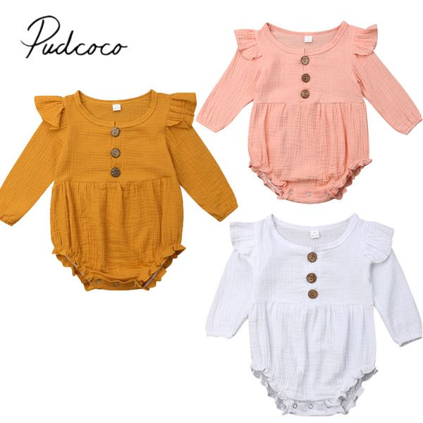 2019 children summer clothing 0-24m toddler infant baby girl boys bodysuits solid long sleeve ruffles jumpsuit sunsuit clothes
2019 children summer clothing 0-24m toddler infant baby girl boys bodysuits solid long sleeve ruffles jumpsuit sunsuit clothes