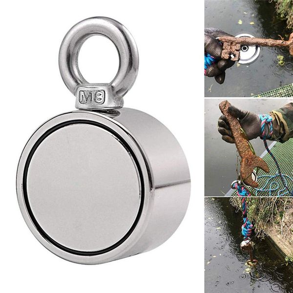 double sided fishing magnet combined pulling force super strong neodymium round magnet for underwater treasure hunting tool
double sided fishing magnet combined pulling force super strong neodymium round magnet for underwater treasure hunting tool