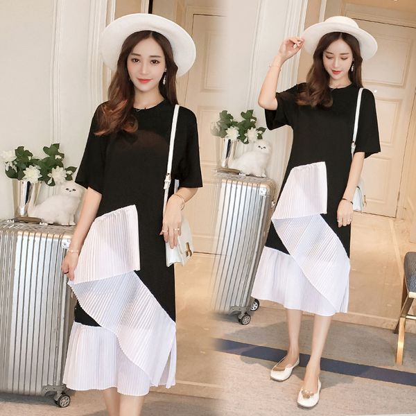 large size dress fat mm chiffon joint t-shirt dress 2019 summer new style fashion slim fit slimming mid-length, Red
large size dress fat mm chiffon joint t-shirt dress 2019 summer new style fashion slim fit slimming mid-length, Red