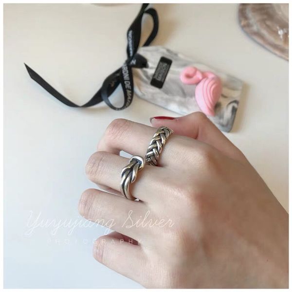 cluster rings vintage s925 sterling thai silver 925 original braid twine open ended y resizable twist weave sturdy ring knot, Golden;silver
cluster rings vintage s925 sterling thai silver 925 original braid twine open ended y resizable twist weave sturdy ring knot, Golden;silver