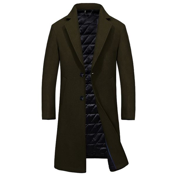 2019 autumn winter wool blends men jacket coat brand parka overcoats male warm long outerwear jacket, Black
2019 autumn winter wool blends men jacket coat brand parka overcoats male warm long outerwear jacket, Black