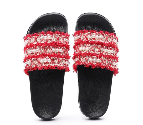 2019 new women's beach holiday sandals fairy pearl flat bottom roman sandals craft women's slippers, Black
2019 new women's beach holiday sandals fairy pearl flat bottom roman sandals craft women's slippers, Black